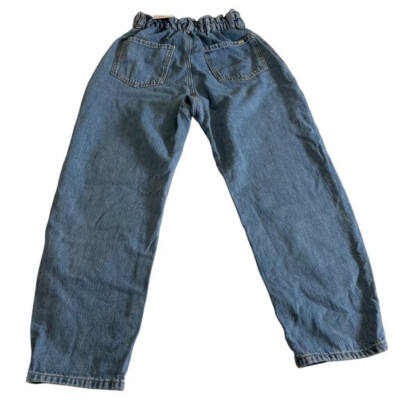 ZARA Women’s High Waist Paperbag Jeans Light Wash Denim Size 2 - Picture 9 of 11